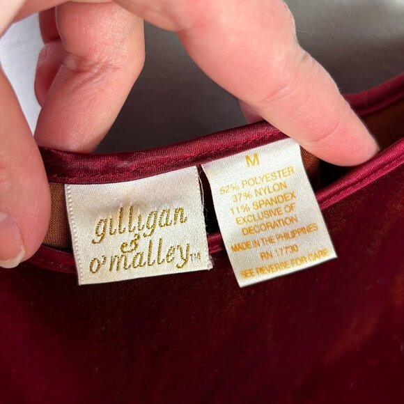 Womens red crushed velvet chisme size medium - Picture 5 of 6